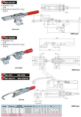 門閂式夾具451 價格、廠家、圖片及無錫靈江五金交電詳細信息